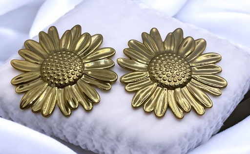 Boucles d'oreilles forme de Tournesol